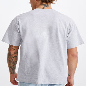 T-shirt col rond blanc uni, design personnalisé, 100% coton, pour garçons/hommes, à la demande ou sur commande - Product Image 4