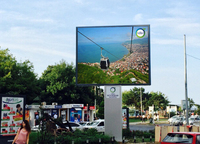 PARYA Nouvel écran LED couleur plein format pour extérieur, pas de pixel de 10 mm, signalisation numérique publicitaire vidéo en aluminium, puces SMD