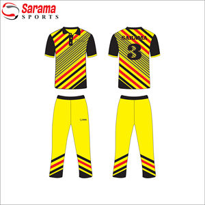2026 impression sublimée personnalisée hommes nouveau Design vêtements de sport Cricket uniformes en gros Polo et pantalon - Product Image 2
