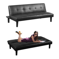 Sofá Moderno para Sala de Estar, Sofá Cama Plegable de PU, Cama Plegable París
