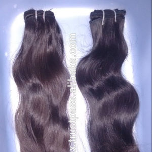 <b>Natural</b> Weaving Hair.<b>Natural</b> Brown Weaving Hair.<b>Best</b> Texture and Good Smooth and Soft Touch Weaving Indian Virgin Hair - Product Image 1