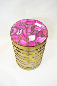 Table basse moderne de haute qualité avec support argenté et plateau en pierre pour la décoration du salon, exportateur en gros - Product Image 2