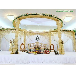 Mandap Avni para Ceremonia de Boda India, Decoración de Mandap de Ensueño para Boda en Destino, Decoración para Boda India en Dallas, EE. UU. - Product Image 1