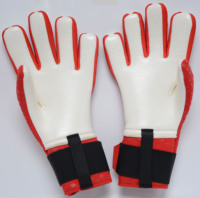 Gants de gardien de but Whirlwind Super Grip-3 en PVC, paume à contact dorsal, lacets, respirants, antidérapants, coupe négative, pour jeunes et adultes