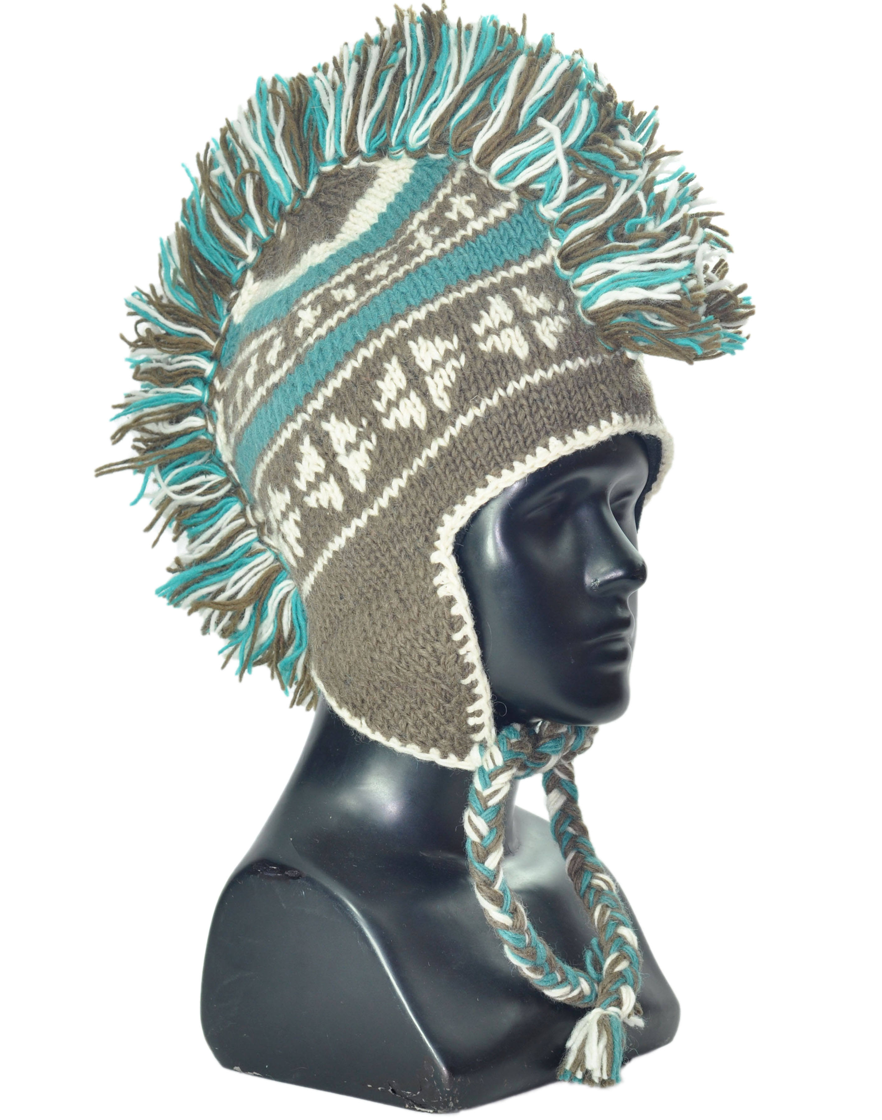 Mohawk Hats Women Winter Knitted Beanie Braided Beanie with Tassels Ear  Flap Hat HHWTH 003 Soft Wool Earflap Hat HH Woolen Hats