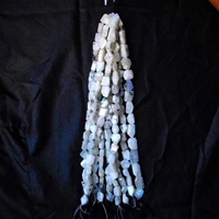 Pierre de lune blanche sculptée 15-20mm, perle en agate tibétaine, véritable pierre précieuse naturelle, pierres brutes pour la facettage