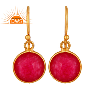 Fabricante de Joyería de Plata 925 con Pendientes de Aventurina Roja en Engaste - Product Image 1