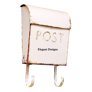 <b>Best</b>-Selling Vintage Galvanized Iron Mailbox Red Powder Coated Handmade Decorative <b>Wall</b> <b>Mounted</b> <b>Letter</b> <b>Box</b> Fancy Post <b>Box</b> - Product Image 6