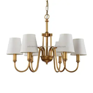 High Quality Luxury Chandelier Lighting Antique Brass Copper Lighting Home Decorative Elegant Look Modern Chandelier Lights