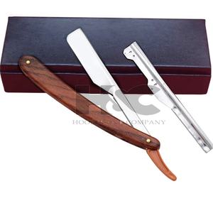 Nouveautés Rasoir de sécurité pour homme Hooper and Company Lame en acier inoxydable Manche en bois Noir Or Logo personnalisé durable Offre - Product Image 5