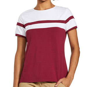 Camiseta de algodón de estilo Hip Hop para mujer, camiseta de manga corta con apariencia de agujeros, novedad - Product Image 1