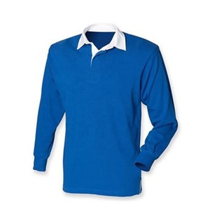 Venta al por Mayor de Camisetas de Rugby Personalizadas 100% Poliéster con Serigrafía, Servicios OEM para Escuelas, Clubes y Marcas - Product Image 1