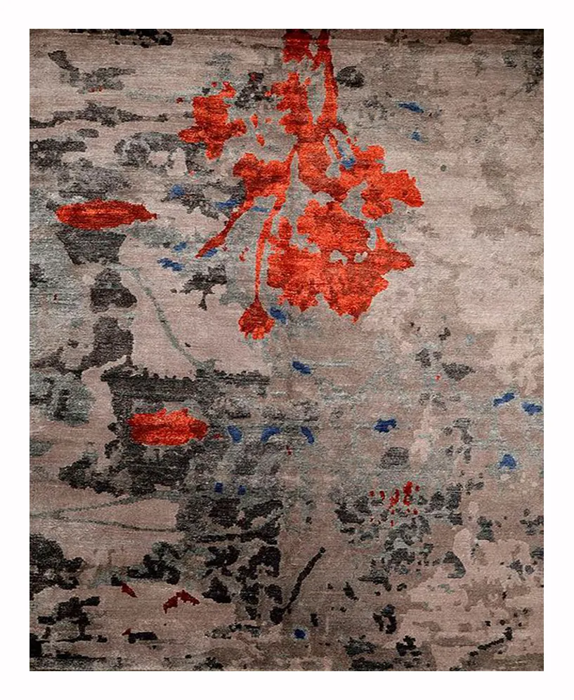 modern art hand knotted carpets