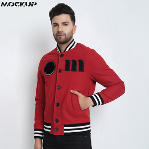 Chaqueta de Béisbol Vintage Modelo Nuevo para Hombre, Impresión Fina, Bordado Chenille, Color Negro Calma, Edición Primavera-Otoño - Product Image 4