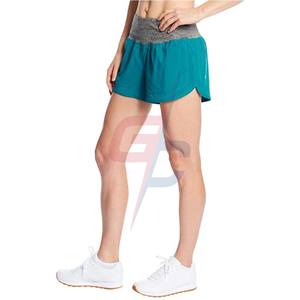 Pantalones cortos deportivos para correr para mujer, Shorts femeninos de tejido Premium de 3,5 pulgadas, diseño personalizado, para gimnasio, Yoga - Product Image 1