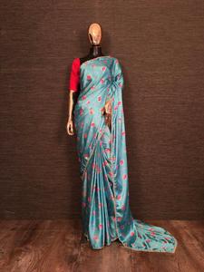 Banarasi-hilo de seda con cinta de jacquard, con pinza, para trabajar con mina y bordado pesado - Product Image 4