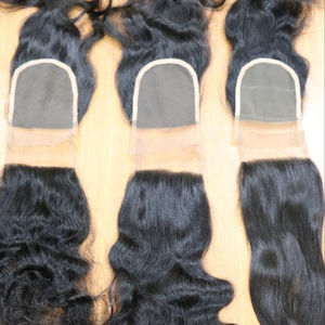 Perruque Lace Closure naturelle indienne — unice, cheveux vierges, cheveux humains ondulés, haute qualité, Swiss Lace HD, prix en gros - Product Image 1