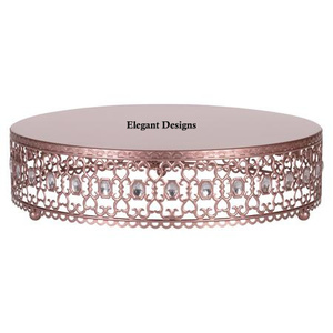 ยืนเค้กแต่งงานตกแต่งยืนโค้งมนที่ทำด้วยมือแฟนซียืนเค้กออกแบบใหม่ราคาไม่แพงขายส่งยืนเค้ก - Product Image 1