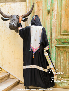 Indian Folk Touch Luxury Cotton <b>Mirror</b> Embroidered Hand Embellished Winter Women Kimono Casual Dress - Product Image 3