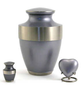 American Style Large Metal Urn with Silver Custom Funeral Cremation <b>Keepsake</b> Hand Carved Brass Heart for Memorial of Pets Humans - Product Image 5