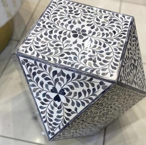 Mesa de Centro Marroquí con incrustaciones de hueso para el hogar, mueble de sala de estar, producto de tendencia, nuevo estilo - Product Image 4