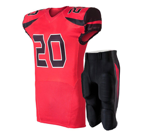 Maillot de sport imprimé par sublimation de logo personnalisé de haute qualité, uniforme de football américain à manches courtes respirant et durable - Product Image 6