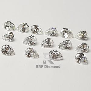 White Fancy Pear Shape Lab Grown Diamond VVS1 Clarity with IGI Certificate - Product Image 1
