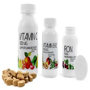 150 cc biodegradable empty vitamin supplement liquid medicine pill pharmaceutical syrup bottles plastic with sealer supplier