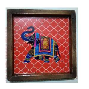 สติกเกอร์ตกแต่งหลากสีสัน พร้อมถาดไม้เคลือบเงา ถาดเสิร์ฟ ถาดตกแต่ง - Product Image 1