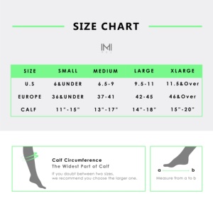Chaussettes de compression sportives tendance 20-30 mmHg pour les voyages, préviennent l'œdème des jambes et les varices - Product Image 6