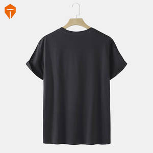 Camiseta de manga corta para hombre, de algodón, con estampado de construcción y dibujo - Product Image 2