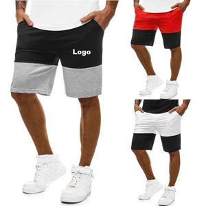 2024 pantalones cortos para correr con estampado creativo/bordado de logotipo personalizado para hombre, pantalones cortos deportivos informales con corte cosido, marca de entrenamiento con patrón sólido - Product Image 6