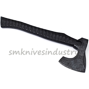 Hacha vikinga personalizada, hacha con Funda de cuero, mango de madera nórdico, para caza y acampada al aire libre, Smk1947 - Product Image 3