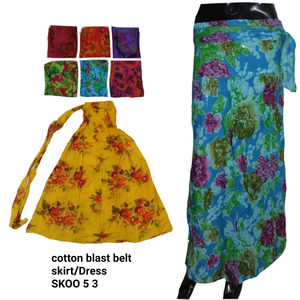 Long Chiffon 100% Silk Floor-Length Skirt Dress Floral Print Embroidery Bohemian Beach Wrap Gypsy Cover <b>Belt</b> Hippie Clothing - Product Image 1