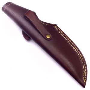 Funda de cuero de grano rico hecha a mano, para cuchillos de hoja fija, OEM, precio de fábrica - Product Image 2