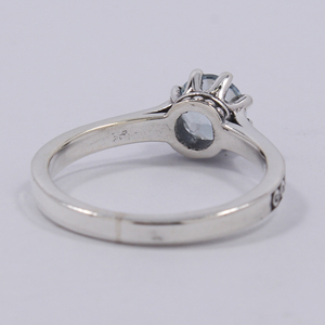 Anillo de Topacio Azul, joyería de piedras preciosas para mujer, aniversario de boda, anillos de plata de ley sólida Vintage 925 - Product Image 4
