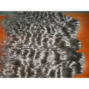 Ekspor Hujan 100% 10A Ekstensi Rambut Wanita Kutikula Mink Selaras Brasil Asli Bundel Rambut Manusia Lurus dengan Cl Depan