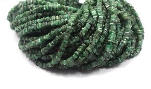 Perles Heishi émeraude verte naturelle de 16 pouces, vente en gros, fabricant, bijoux en pierres précieuses authentiques de haute qualité, 2019 - Product Image 6