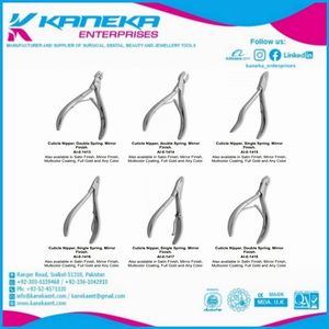 Pince à ongles professionnelle de manucure à cuticules en acier inoxydable de meilleure qualité Top vente avec Logo de marque personnalisé gravé au Laser - Product Image 4