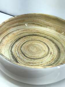 Tazón de sopa de esmalte redondo al por mayor de fábrica de alta calidad, tazón de cocina de madera de acacia natural, ALTA CALIDAD - Product Image 4