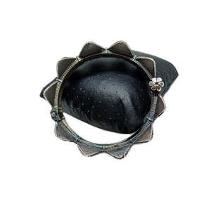 trending fashion jewellery handmade designer <b>silver</b> look alike western look openable <b>bangle</b> for girls and <b>women</b> - Product Image 2