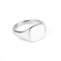 Chevalière gravé en argent 925 pour femmes, bague en argent Sterling 925, plaqué or, Rhodium, platine, bijoux en argent pour dames