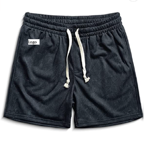 Short de sport et d'athlétisme pour hommes, en coton, taille élastique, avec poches et cordon de serrage, prêt pour échantillon, offre spéciale, - Product Image 1