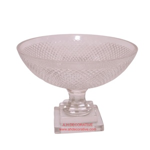 Bol à fleurs en verre pour bébé, pour Base carrée, Design en diamant, décoration de Table en verre, qualité supérieure, bol de Fruits et de fleurs - Product Image 1