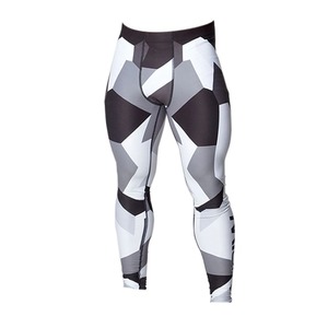 Legging de sport pour homme en tissu polyester de haute qualité, léger, avec impression de logo personnalisé de sublimation - Product Image 1