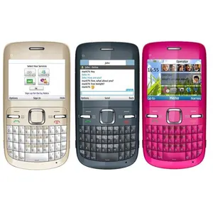 Smartphone Nokia C3, téléphone portable Simple, 3G, débloqué en usine, bon marché, QWERTY, vente en gros