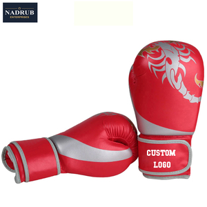 Guantes de Boxeo de Cuero para Entrenamiento y Combate, con Logotipo Personalizado, Cierre de Gancho y Bucle en la Correa de Muñeca, Más Vendidos - Product Image 4