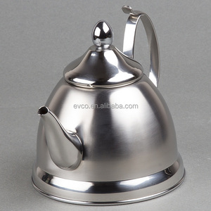 Nobili-<b>Tea</b> 1.0 Qt. Stainless Steel <b>Tea</b> <b>Kettle</b> with Removable Infuser Basket in Brushed Surface - Product Image 3