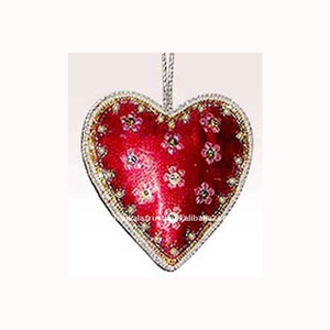Adornos Navideños Decorativos con Bordado HG en Forma de Corazón para el Árbol de Navidad - Product Image 1