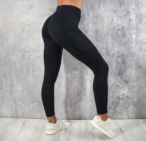 Nueva moda las mujeres Slim Yoga pantalones con bolsillo gimnasio polainas entrenamiento pantalón por EVERGLOW - Product Image 2